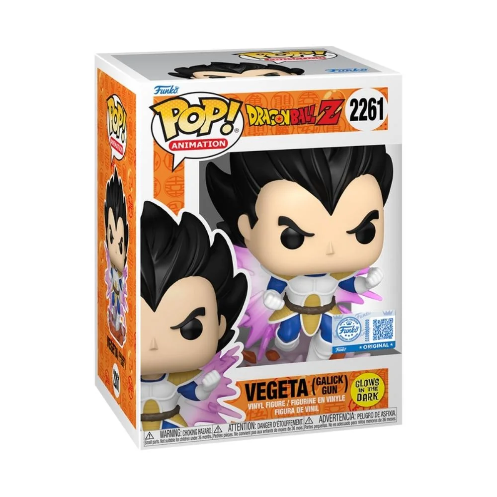 Imagem 3 de 3 do produto Boneco Funko Pop! Exclusivo Dragon Ball Z - Vegeta Galick Gun (glow)