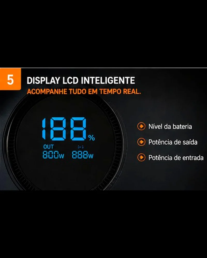 Estação De Energia Portátil 220v 643wh Peining, Gerador De Energia P/ Starlinkk Mini Com Saídas Ac Usb Type-c, Bateria R