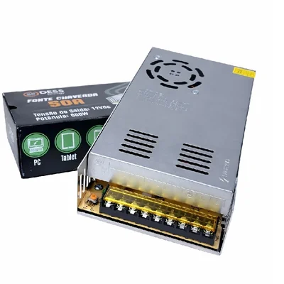 Fonte Chaveada Colmeia 12v - 50ah - 600w