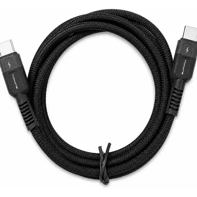 Tc-512cc Cabo De Dados Turbo Type-c / Type-c 6.0a Tomate Cor:preto