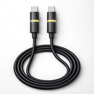 Tc-221cc Cabo De Dados Turbo Type-c / Type-c 60w Tomate Cor:preto