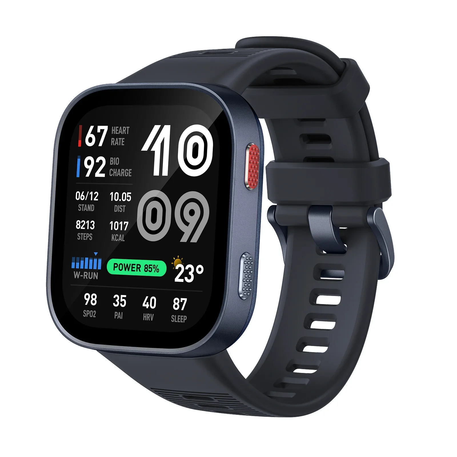 Amazfit Relógio Inteligente Bip Max De 46 Mm, Bateria De 20 Dias, Tela AmoLED De 5.3 Cm, Gps E Mapas Gratuitos, Ia, Cham
