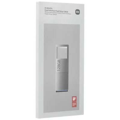 Pendrive Xiaomi Dual-interface 128GB Usb-c / Usb 3.2 - Prata (xmup21ym)