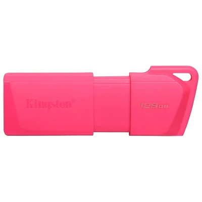 Pendrive Kingston Exodia M 128GB Usb 3.2 Kc-u2l128-7ln Rosa Alta Velocidade Transferência Rápida Armazenamento Portátil