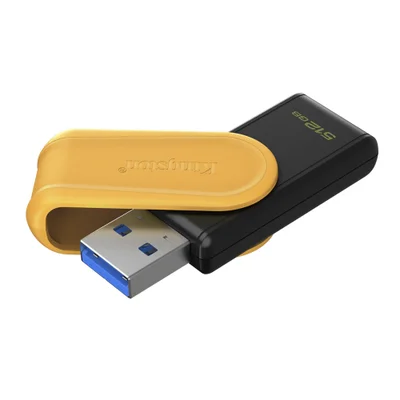 Pendrive Kingston Exodia S 512gb Usb 3.2 Dtxs/512gb Preto Amarelo Alta Velocidade Transferência Rápida Armazenamento Portátil