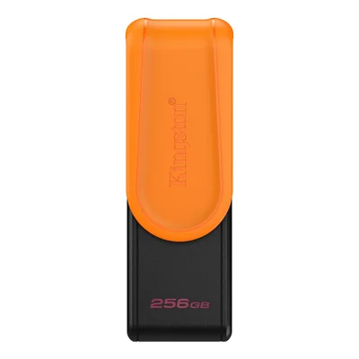 Pendrive Kingston Exodia S 256gb Usb 3.2 Dtxs/256gb Preto Laranja Alta Velocidade Transferência Rápida Portátil Compacto