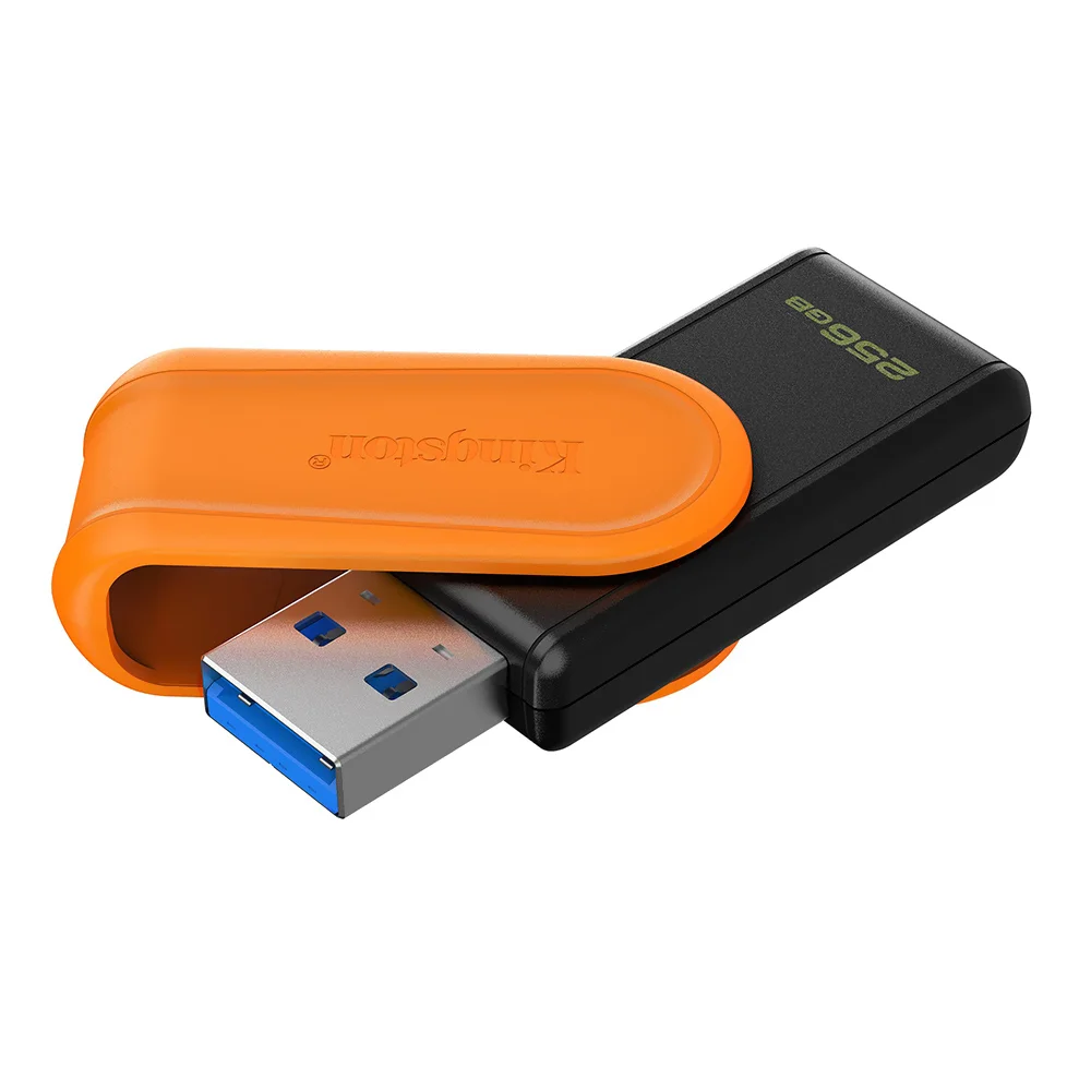 Imagem 2 de 2 do produto Pendrive Kingston Exodia S 256gb Usb 3.2 Dtxs/256gb Preto Laranja Alta Velocidade Transferência Rápida Portátil Compacto