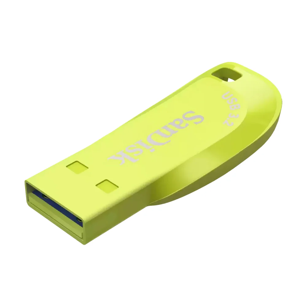 Imagem 2 de 3 do produto Pendrive Sandisk Ultra Shift Sdcz410-256g-g46ep 256gb Usb 3.2 Amarelo Leitura 100mb/s Armazenamento Rápido Compacto