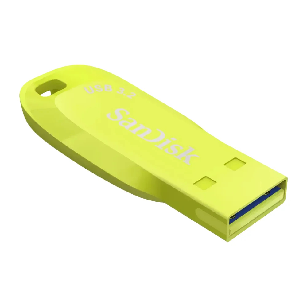 Imagem 3 de 3 do produto Pendrive Sandisk Ultra Shift Sdcz410-256g-g46ep 256gb Usb 3.2 Amarelo Leitura 100mb/s Armazenamento Rápido Compacto