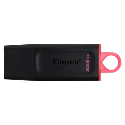 Pendrive Kingston Exodia 256gb Usb 3.2 Dtx/256gb Preto Alta Velocidade Transferência Rápida Armazenamento Portátil