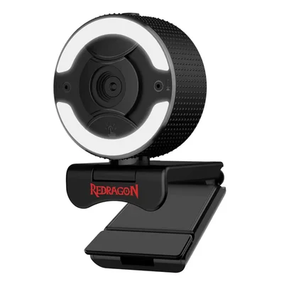 Webcam Redragon Gw910 Oneshot Full Hd 30 Fps Microfone Integrado - Preto
