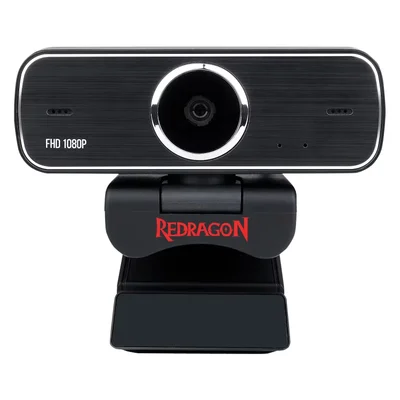Webcam Redragon Hitman Full Hd 30 Fps Microfone Integrado Gw800-1 - Preto