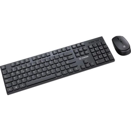 Imagem 3 de 5 do produto Combo Teclado E Mouse Fortrek Cw11, Abnt2, 1600 Dpi, Wireless, Preto - 84458