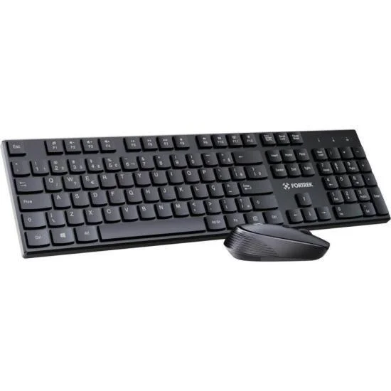 Imagem 4 de 5 do produto Combo Teclado E Mouse Fortrek Cw11, Abnt2, 1600 Dpi, Wireless, Preto - 84458