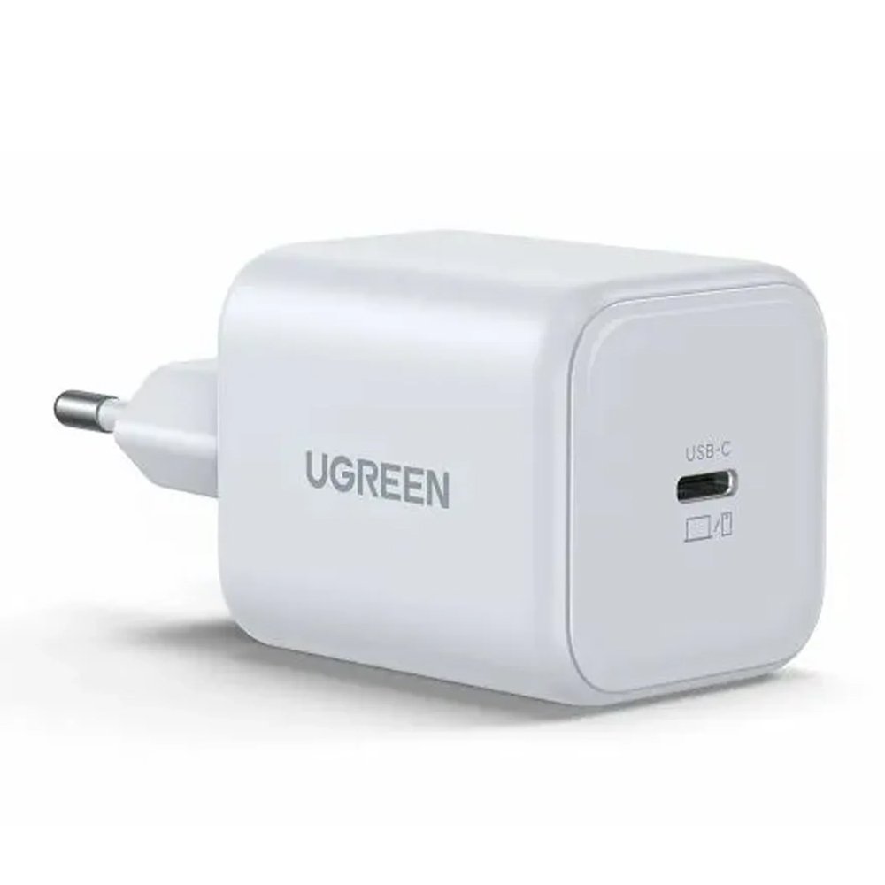Carregador Usb C Ugreen 45w Gan Carregador Rápido Branco