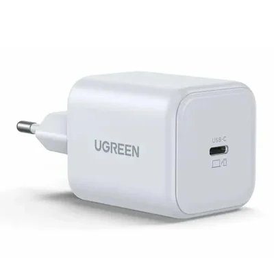 Carregador Usb C Ugreen 45w Gan Carregador Rápido Branco