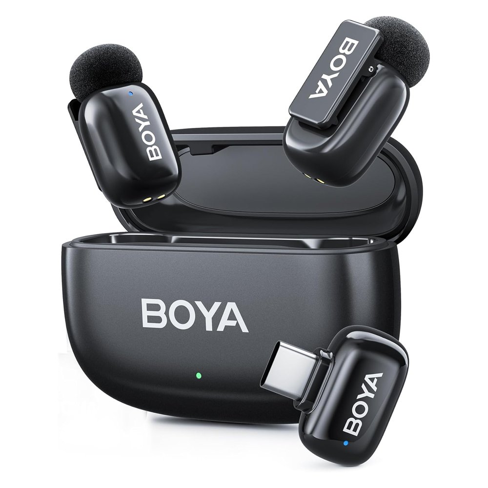 Microfone Lapela Boya Mini 2-05 Sem Fio Usb-c Para Celular