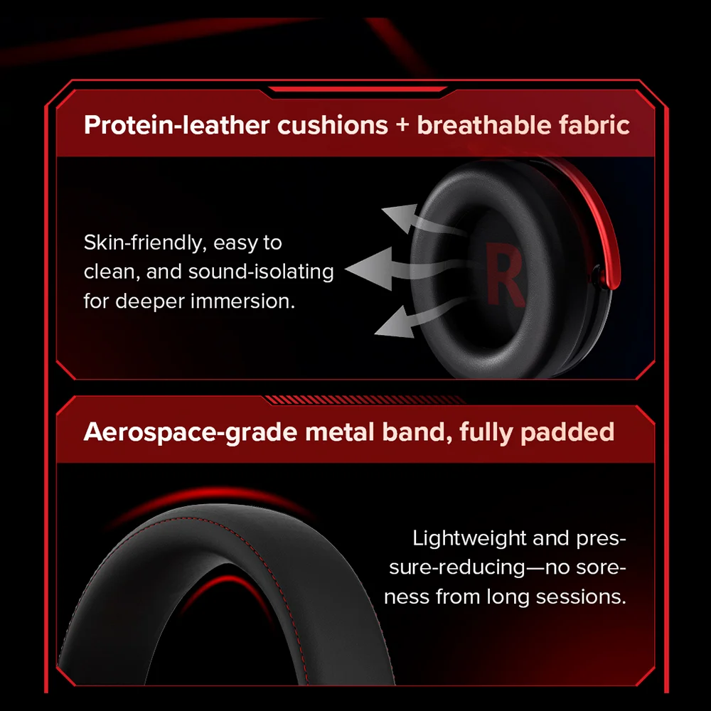 Imagem 5 de 5 do produto Haylou Fone De Ouvido Over-ear Hexstorm G1 Hdg01