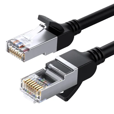 Cabo De Rede Ethernet Cat6 Ugreen Gigabit 1000mbps 10m Preto