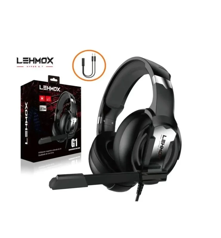 Fone Headset Gamer P3 Lehmox Ley-2248 Preto Fone Headset Gamer P3 Lehmox Ley-2248 Preto