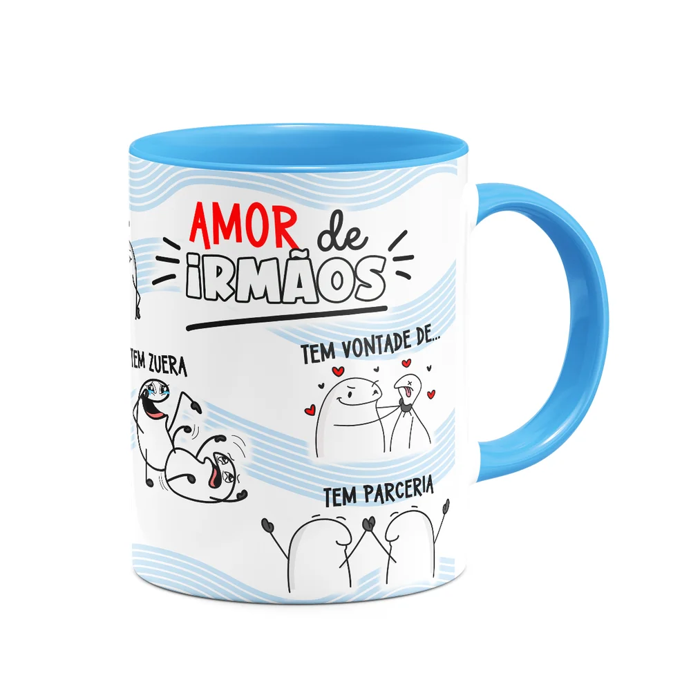 Imagem 3 de 4 do produto Caneca Flork Irmãos - Amor De Irmãos - B-blue