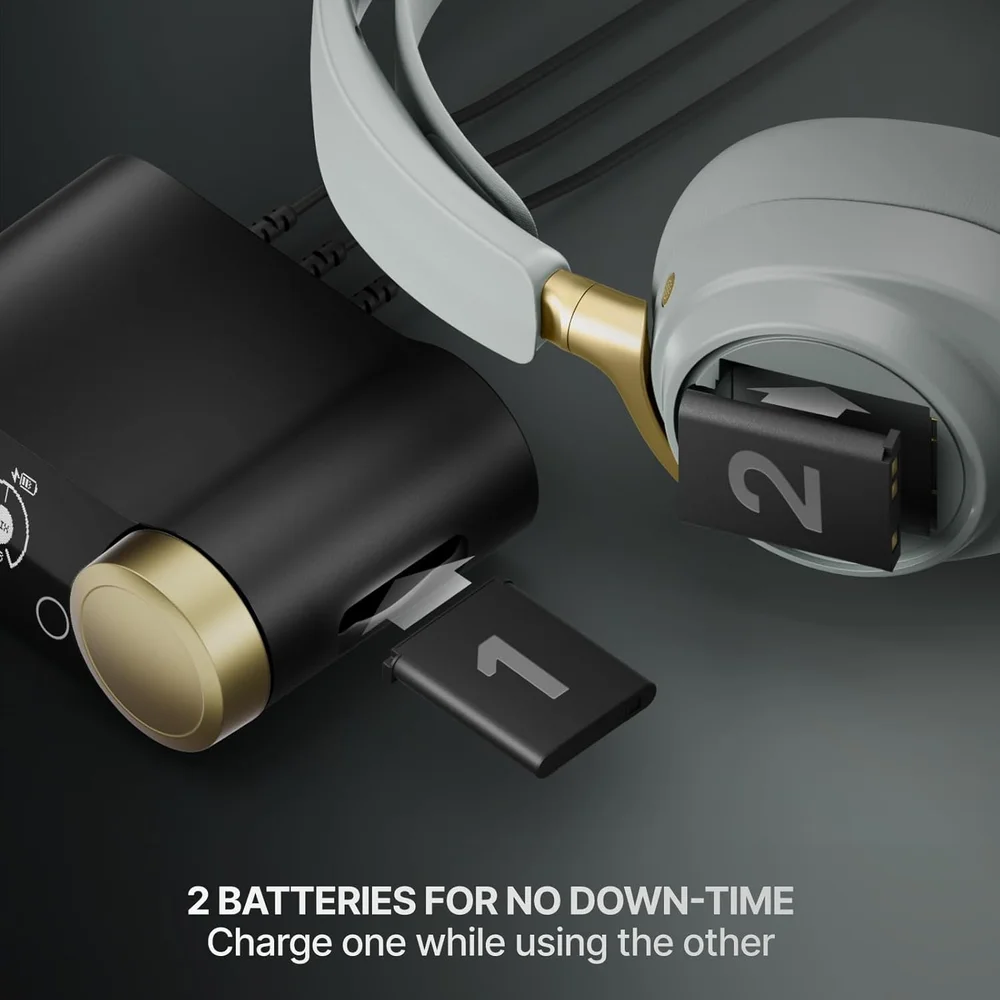 Imagem 3 de 5 do produto Headset Steelseries Arctis Nova Elite — Hi-res Wireless 96khz, Drivers De Fibra De Carbono E Anc, Ps5, XBOX, PC, Saggold