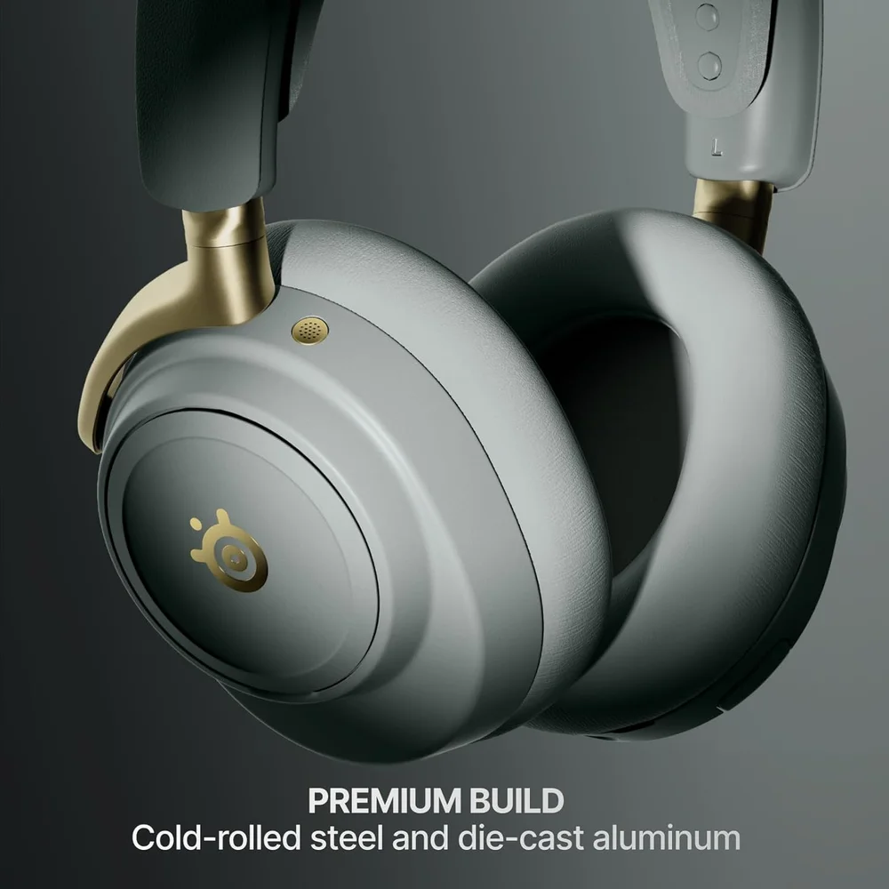 Imagem 4 de 5 do produto Headset Steelseries Arctis Nova Elite — Hi-res Wireless 96khz, Drivers De Fibra De Carbono E Anc, Ps5, XBOX, PC, Saggold