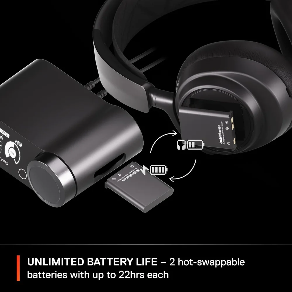 Imagem 2 de 5 do produto Headset Gamer Steelseries Arctis Nova Pro Wireless Anc Usb Ps5 Ps4 PC XBOX Preto