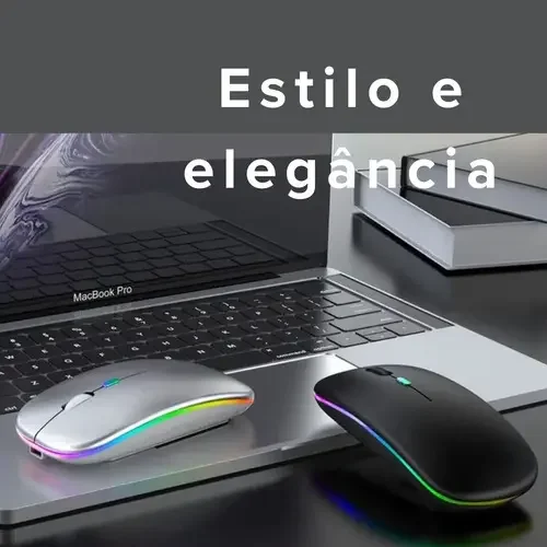 Imagem 2 de 4 do produto Mouse Sem Fio Wireless Recarregável Master Ergonômico Dpi