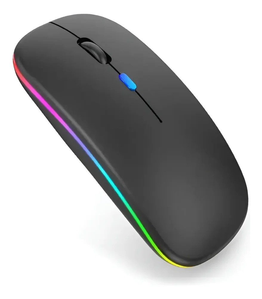 Imagem 2 de 4 do produto Mouse Sem Fio Recarregavel Bluetooth 5.2 Wifi 2.4ghz