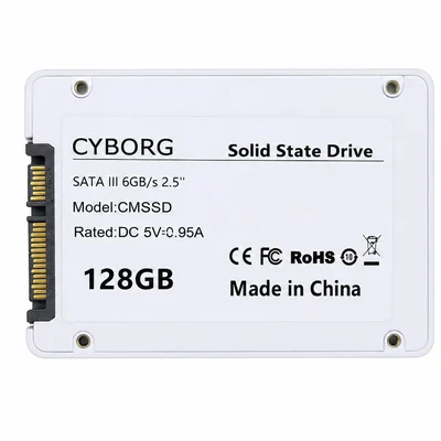 SSD 128GB Cyborg Sd-07 Branco Sata3 2,5"