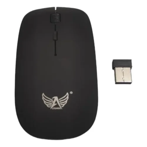 Mouse Sem Fio Usb Notebook PC Wireless Preto Altomex Ag-690