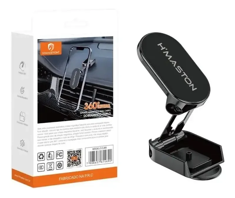 Suporte Magnético Para Celular No Painel Com Rotação 360°