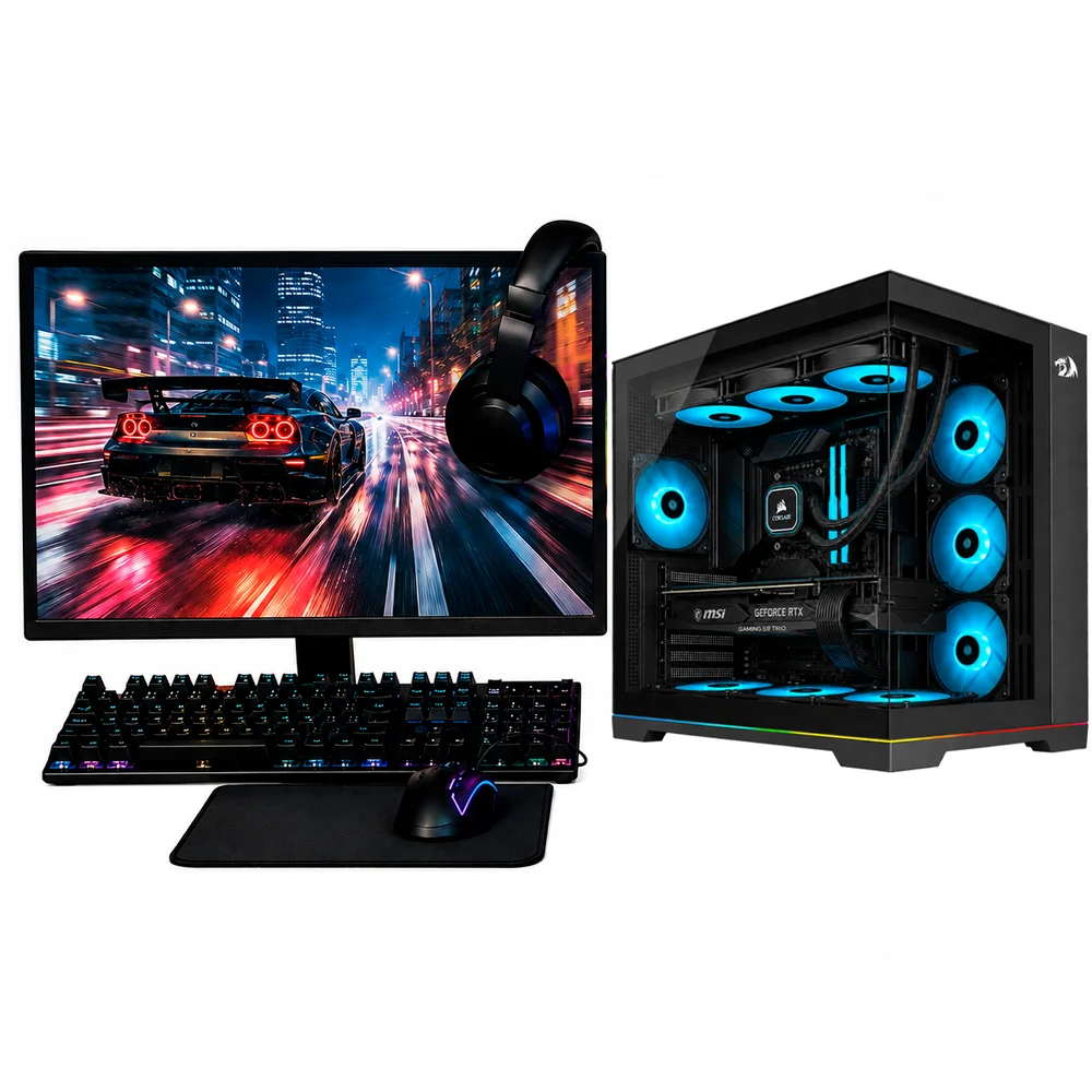 PC Gamer Completo Intel Core i7 12700f, RTX 5060 Ti, 16gb Ddr4, SSD Nvme 500gb, 600w 80 Plus, 1jky9y1u-e