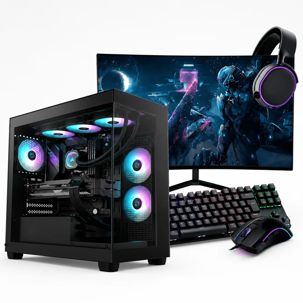PC Gamer Completo Intel Core i7 14700f, RTX 5060, 16gb RGB Ddr4, SSD Nvme 1TB, 700w 80 Plus, Y27jht68-e