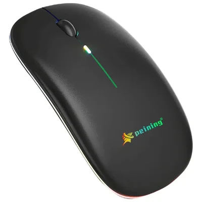 Mouse Sem Fio Bluetooth Recarregável Ergonômico 1600 Dpi RGB