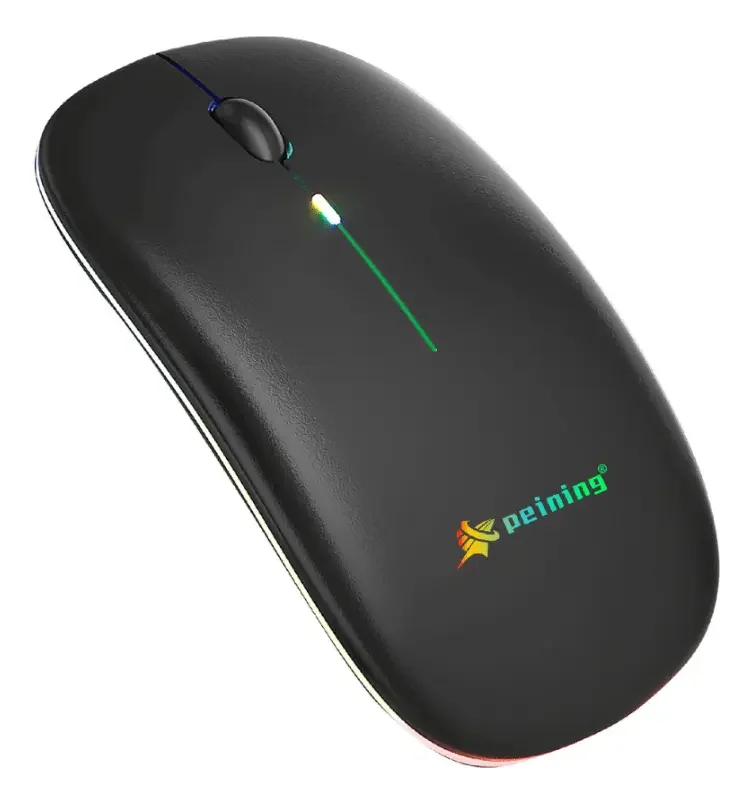 Mouse Sem Fio Recarregavel Wireless LED RGB 2.4ghz Bluetooth