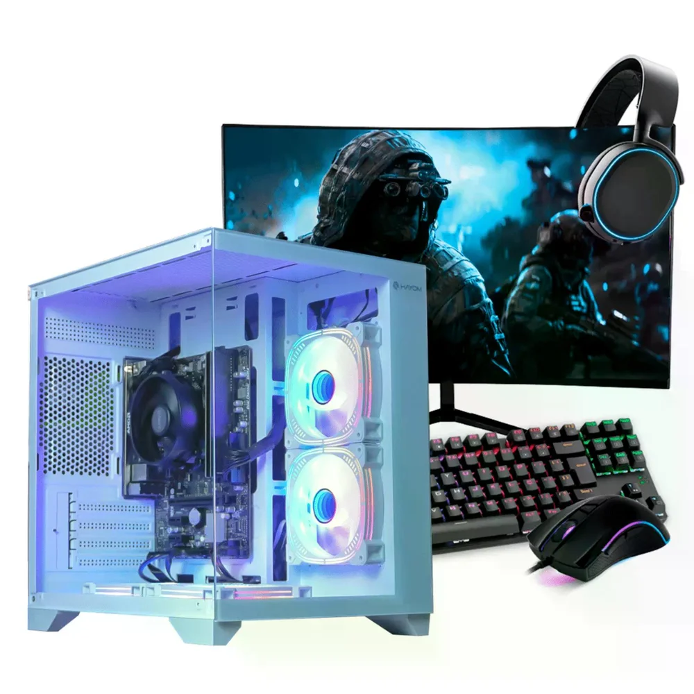 PC Gamer Completo Ryzen 3 3200g, 16gb Ddr4, SSD 480GB, 400w 80 Plus, Aqua3r4-e