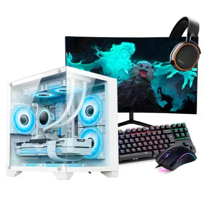 PC Gamer Completo Ryzen 5 4500, RTX 3050, 16gb Ddr4, SSD 480GB, 600w 80 Plus, Aqua010-e