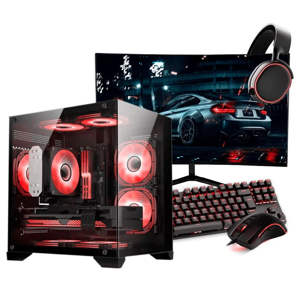 PC Gamer Completo Ryzen 5 5500, RTX 3050, 16gb Ddr4, SSD 480GB, 600w 80 Plus