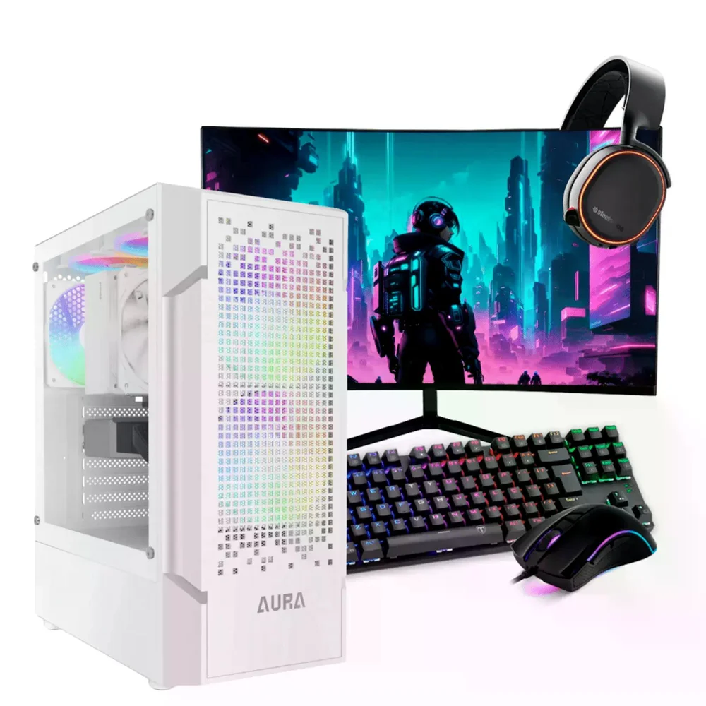 PC Gamer Completo Ryzen 5 5500, Rx 580, 16gb Ddr4, SSD 480GB, 500w 80 Plus, Rxpc004-e