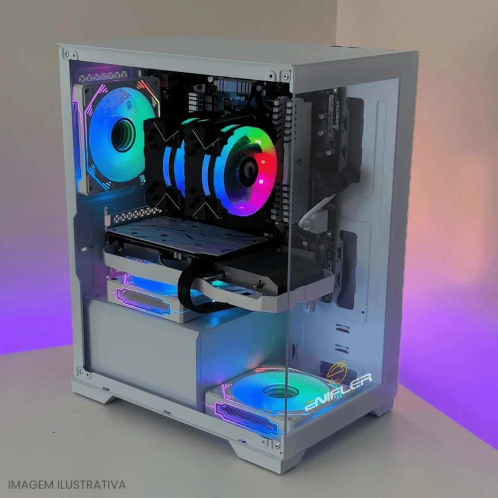 PC Gamer Completo Ryzen 5 5500, Rx 6600, 16gb Ddr4, SSD 480GB, 500w 80 Plus, PCtre003-e - view 3
