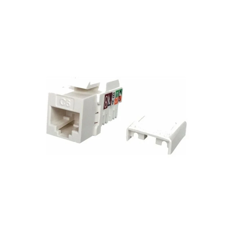 Imagem 3 de 3 do produto Kit 5 Conectores Keystone Cat6 Rj45 Fêmea Tomada Gigabit