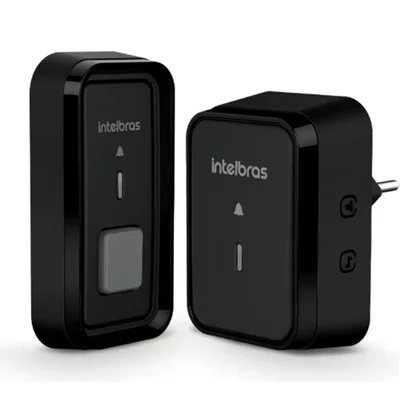 Campainha Sem Fio Intelbras Cib 101 Com Bateria Cor Preto