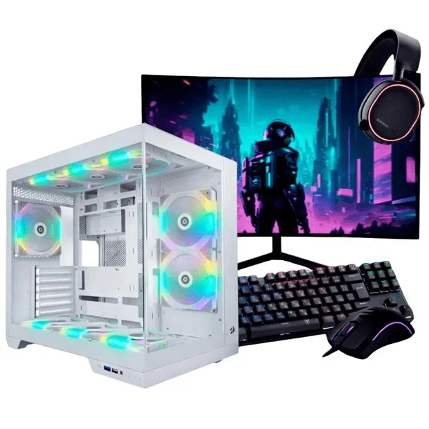 PC Gamer Completo Ryzen 5 5600, RTX 5060 Ti, 16gb Ddr4, SSD 480GB, 600w 80 Plus, Q3hx6ida-e - view 3