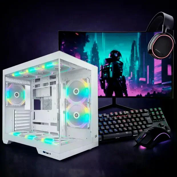 PC Gamer Completo Ryzen 5 5600, RTX 5060 Ti, 16gb Ddr4, SSD 480GB, 600w 80 Plus, Q3hx6ida-e - view 4