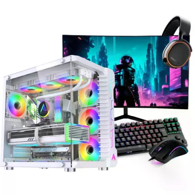 PC Gamer Completo Ryzen 5 5600, RTX 5060, 16gb Ddr4, SSD Nvme 500gb, 600w 80 Plus, 97u5ztlv-e