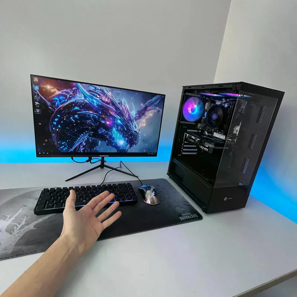 PC Gamer Completo Ryzen 5 5600, RTX 5060, 16gb Ddr4, SSD Nvme 500gb, 600w 80 Plus, Fj0f6jxp-e - view 2