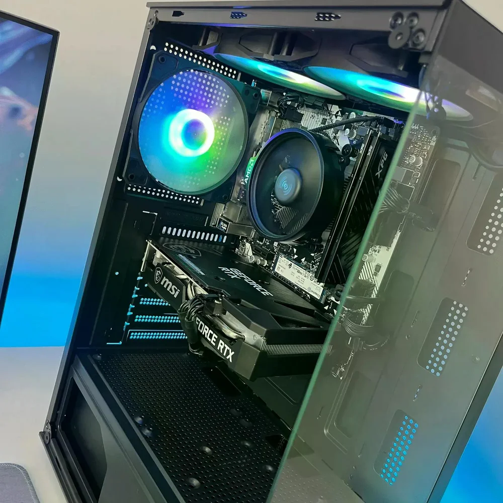 PC Gamer Completo Ryzen 5 5600, RTX 5060, 16gb Ddr4, SSD Nvme 500gb, 600w 80 Plus, Fj0f6jxp-e - view 3