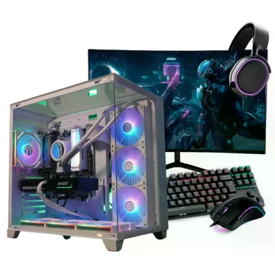 PC Gamer Completo Ryzen 5 5600, RTX 5060, 16gb RGB Ddr4, SSD Nvme 500gb, 600w 80 Plus, Tiger04-e